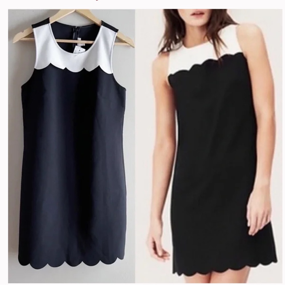J. Crew scalloped shift dress
